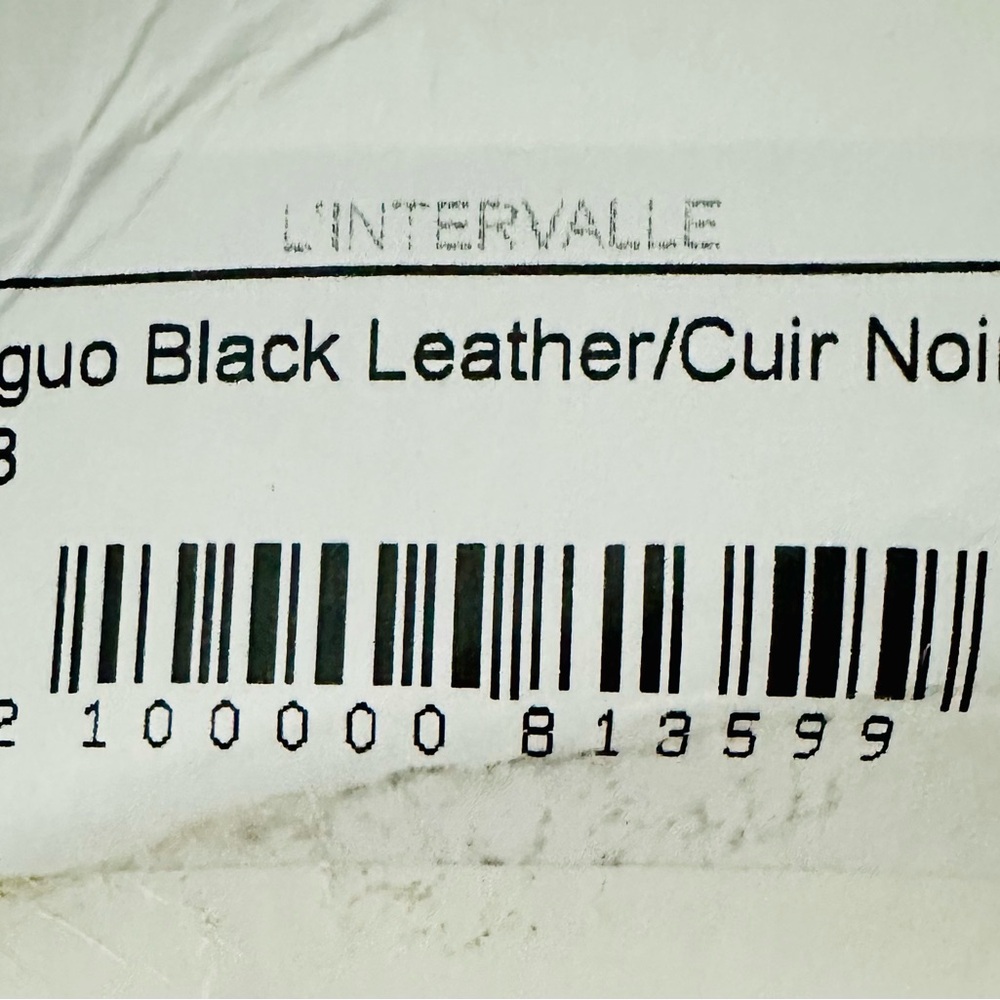 L'Intervalle Black Leather Shoes